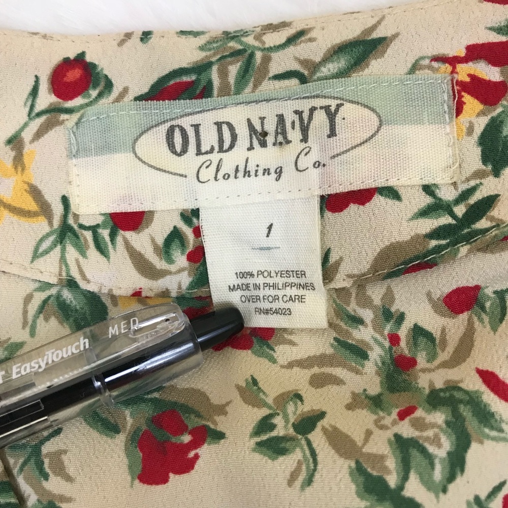Vintage old navy floral button down mini dress - Picture 5 of 5